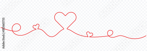 forever and always quote with two linked hearts continuous one line drawing vector design. Heart continuous one line drawing Symbol of love one black thin line Single doodle heart continuous wavy line