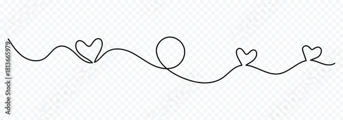 Heart line scribble style decoration element vector illustration. Hand drawn linear love heart design. Decorative hand-drawn doodle heart, romantic line art love sketch design, cute valentine eps10