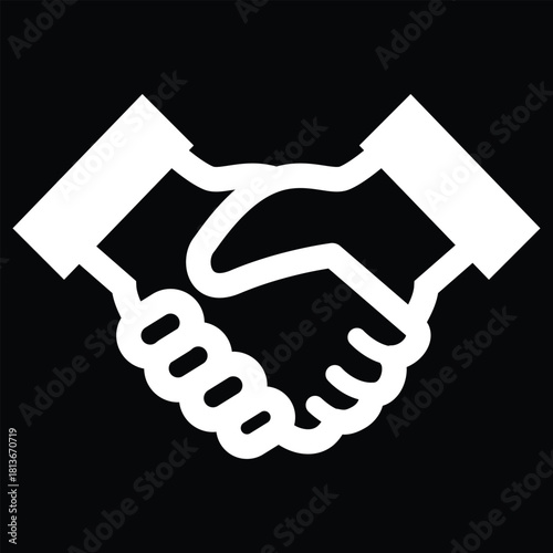 Handshake Icon for Partnership and Business Agreement