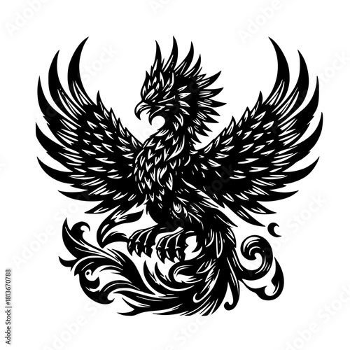 black and white tattoo design