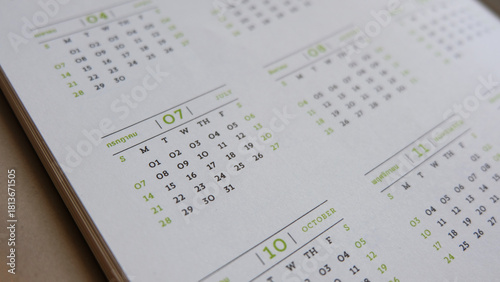 calendar planning for business meeting or travel planning concept.	