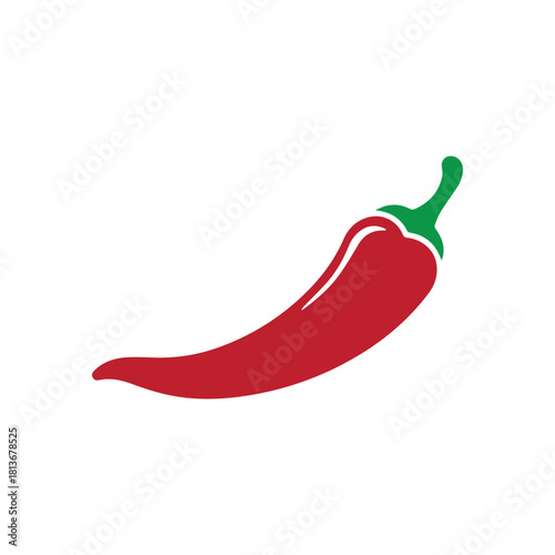 A red chili pepper icon, a fiery spice for your culinary and design needs