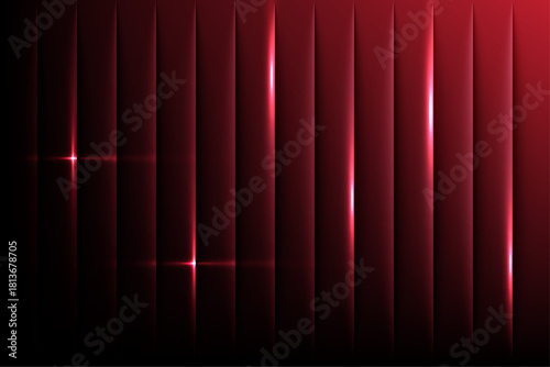 Abstract Red Glowing Vertical Light Bars Background with Neon Glow and Dark Contrast – Modern Digital Art for Tech, Music, Presentation, Album Cover, or Website Design – High Resolution Vector Style