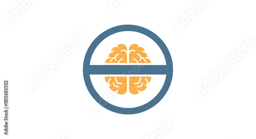 Stop brain drain with a clear message for focus and mental health awareness, promoting wellness and cognitive clarity in a modern design