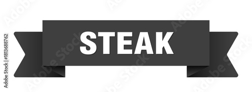 steak ribbon isolated on transparent background. steak ribbon