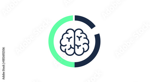Boost your brain power with this vibrant mental health concept, showing cognitive function and strategic thinking for professional growth and personal wellness