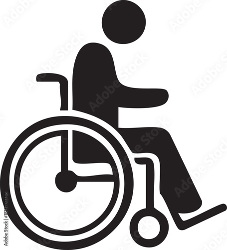 Wheelchair User Vector Icons for Accessibility and Disability Awareness