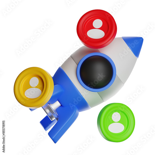 Rocket launching new users and social media growth