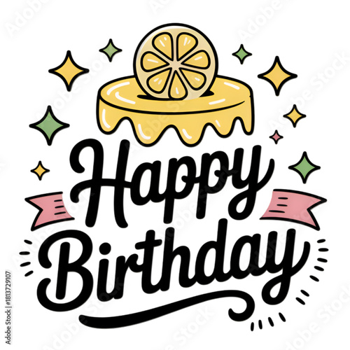 birthday cake with candles