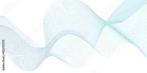 Energy abstract smooth blue gradient frequency. isolated element creative blend curve flow line technology. modern white web banner. vector beautiful waveform light music energy design.	

