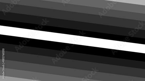 Abstract black and white diagonal striped pattern with high contrast middle line.