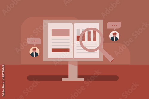 Students completing online courses through educational platform, earing certification and becoming online graduates.