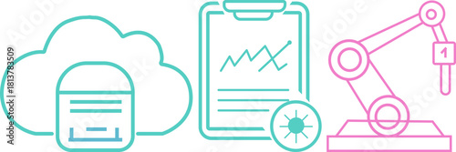 Cloud computing, data analysis, and robotic automation in modern industry