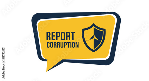 Symbol for fighting unethical practices through reporting channels and whistleblower protection