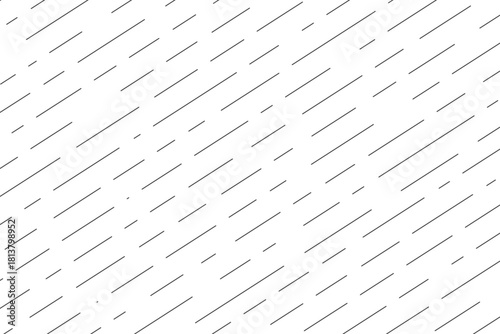 Dashed line background, rain texture, irregular diagonal stripes. Slash thin dash bg. Linear textures with repeatable abstract halftone designs