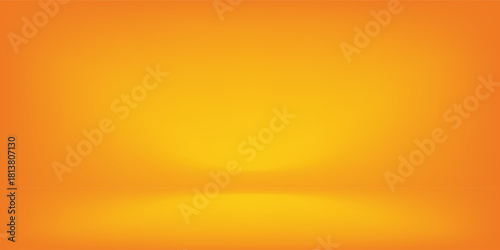 Yellow studio space. Limbo light background, eps10