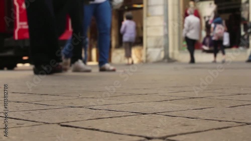 people walking in the city