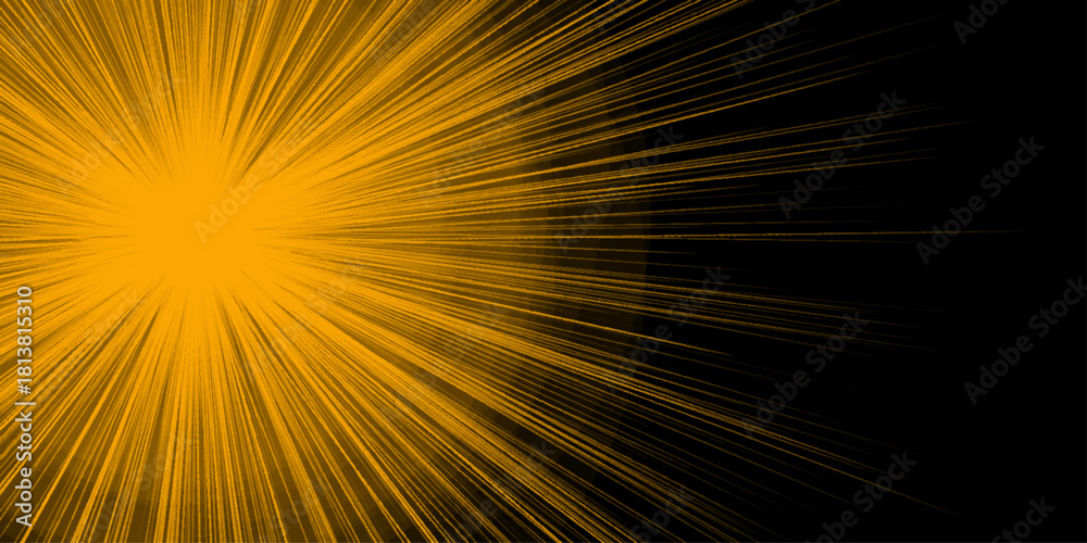 Fototapeta premium Abstract Texture Background , Pattern Backdrop of Gradient Wallpaper. Pop art comic sunburst effect background with halftone. Light Orange vector modern bokeh pattern.