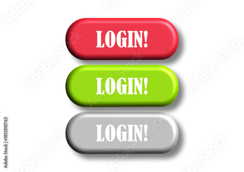 Login Button Icon Stock Illustrations