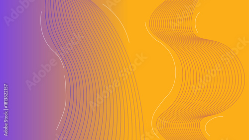 Flowing Gradient Lines Background with Purple-to-Orange Waves