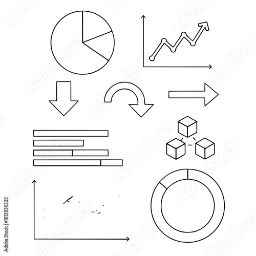 set of hand drawn arrows