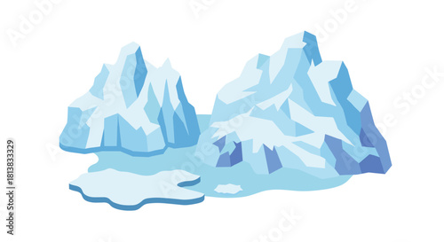 Majestic iceberg in arctic waters