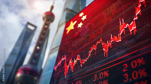 China digital stock graph finance.