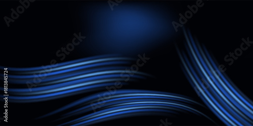 Blue Luxury Background. Modern Classic Premium Design Template. Beautiful Marriage Invitation.