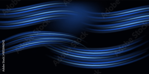 Blue Luxury Background. Modern Classic Premium Design Template. Beautiful Marriage Invitation.