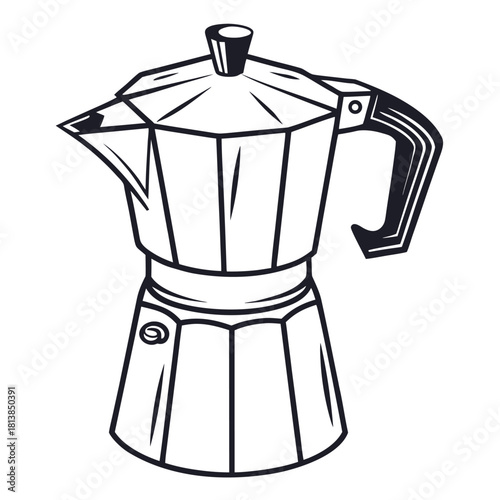 Minimal Flat Vector of a Round Coffee Stool, a versatile piece usable as a small table or extra seat.