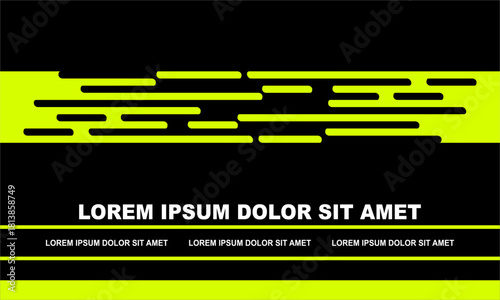 Modern sporty high contrast Black stabilo sport background racing graphic for Poster design, racing event banner, sports branding, background layout, moto racing themes