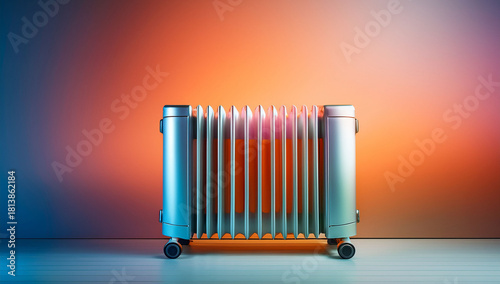 Radiator heater oil filled portable electric home heating appliance temperature control thermostat thermal comfort