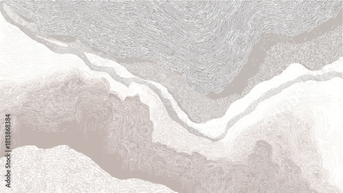 Abstract textured background with flowing lines and organic shapes in muted beige and grey tones pattern