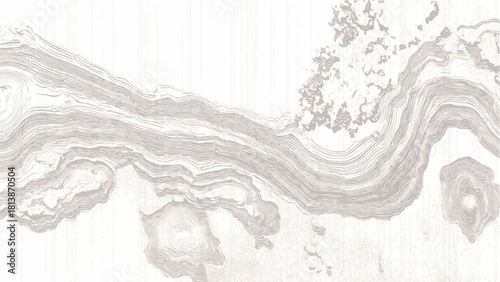 Abstract organic wavy lines and textures in muted beige and white vector