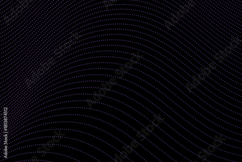Wallpaper Mural Abstract Purple Dot Wave Pattern on Black Background Torontodigital.ca