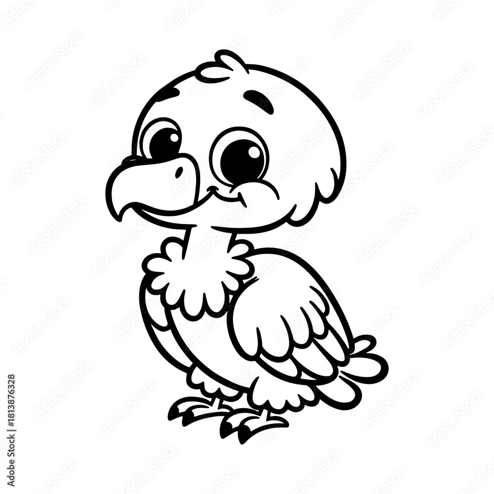 Fototapeta premium funny parrot cartoon