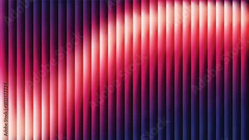 Deep blue pink gradient abstract background with ribbed glass effect. Futuristic fractal glass background with soft wave and glow. Perfect for tech branding, poster, product presentation, ad designs