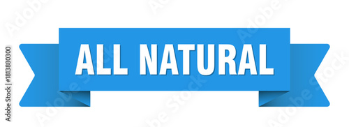 all natural ribbon isolated on transparent background. all natural ribbon