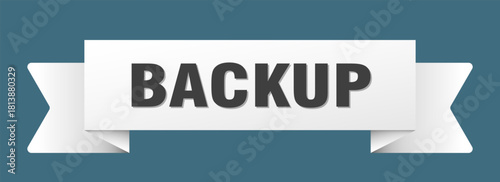 backup ribbon isolated on transparent background. backup ribbon