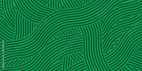 farm green banner, organic abstract background with fields. wavy green lines, natural organic products. ecology background. striped farmer green Pattern