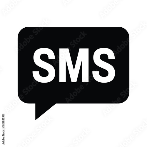 Speech bubble icon representing adding a new user or friend connection in a social network application interface