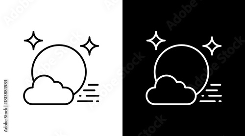 Moonbeam White Icon Set Design