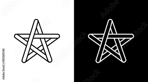 Star Crossing White Icon Set Design