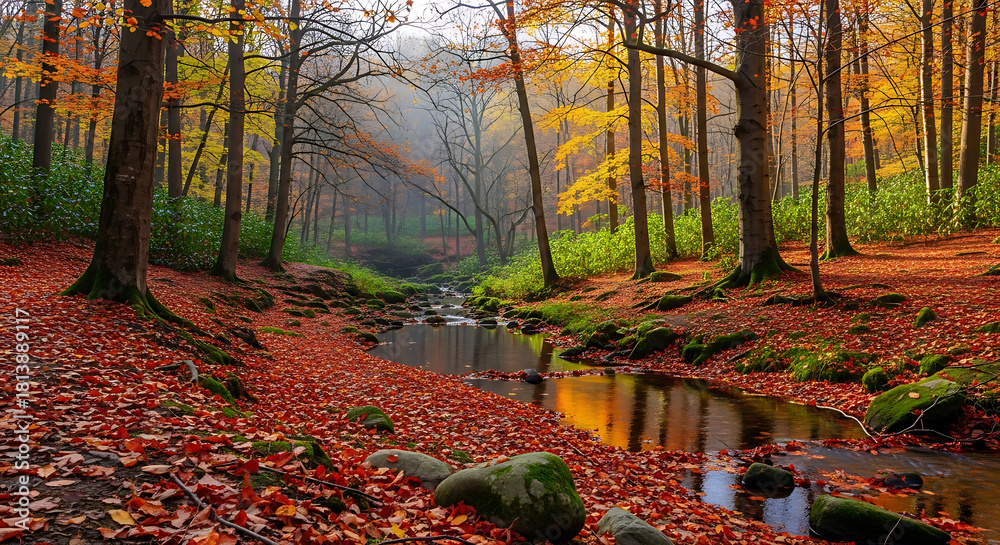 Obraz premium autumn in the forest