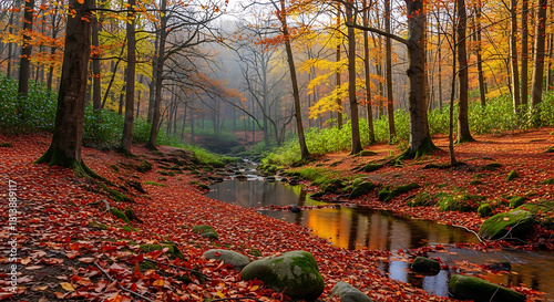 Fototapeta Naklejka Na Ścianę i Meble -  autumn in the forest