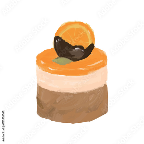 Sweet Mousse Cake Collection: Orange Mousse Cake