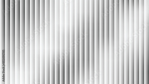 White gray gradient abstract background with ribbed glass effect. Futuristic fractal glass background with soft wave and glow. Perfect for tech branding, poster, product presentation, ad designs