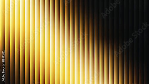 yellow and black gradient abstract background with ribbed glass effect. Futuristic fractal glass background with soft wave and glow. Perfect for tech branding, poster, product presentation, ad designs