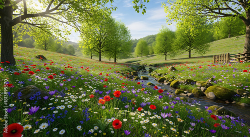 Fototapeta Naklejka Na Ścianę i Meble -  garden with flowers