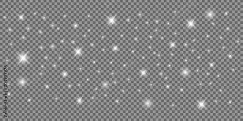 A shimmering white Christmas dust overlay with glowing bokeh, confetti, and glitter textures—ideal for holiday cards, invitations,banners,and seasonal designs, adding a magical, sparkling festive glow